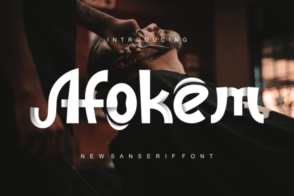 Afokem Display Font for Elegant Editorial Design