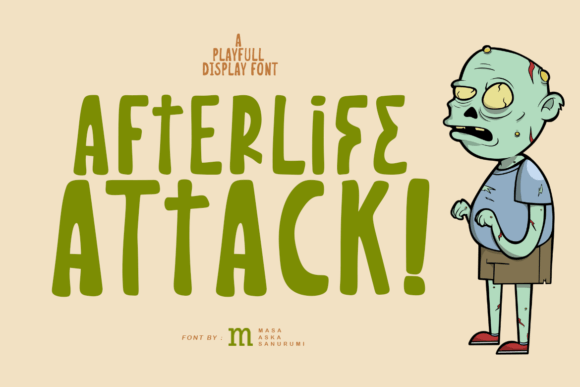 Afterlife Attack Font for Spooky & Standout Craft Designs