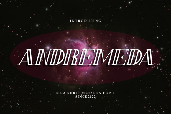 Andremeda: A Modern Display Font for Bold Campaign Headlines