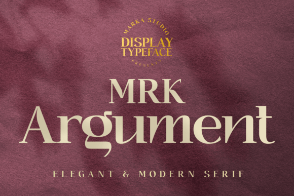 Argument: A Modern Display Font for Elegant Editorial Design