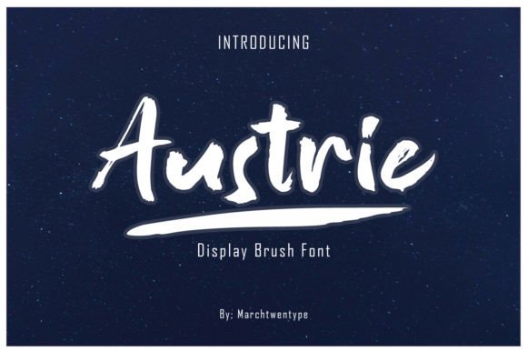 Austrie: A Bold, Modern Brush Display Font
