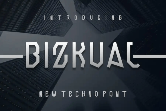 Bizkual: A Modern All-Caps Display Font for Editorial Impact