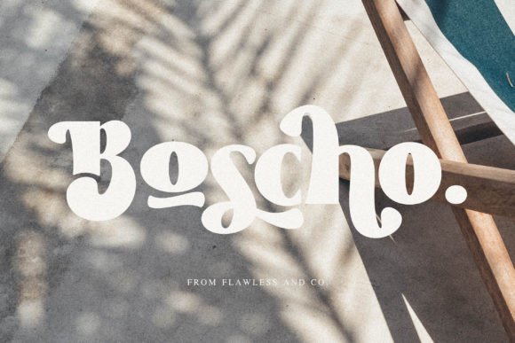 Boscho Display Font for Handmade Creators