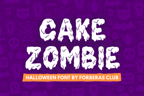 Cake Zombie Font for Halloween Branding & Horror-Themed Business Design