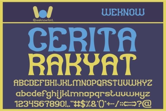 Cerita Rakyat: A Modern Display Font for Scroll-Stopping Brand Content