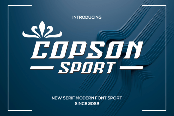 Copsonsport: A Sporty Display Font That Cuts Through the Feed