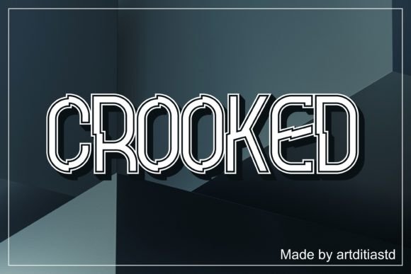 Crooked Font: A Friendly All-Caps Display Typeface for Crafters