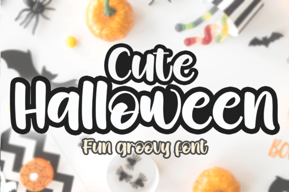 Cute Halloween Font for Retro Web Design