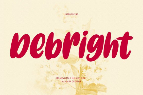 Debright: A Fat Handwritten Display Font for Scroll-Stopping Campaigns