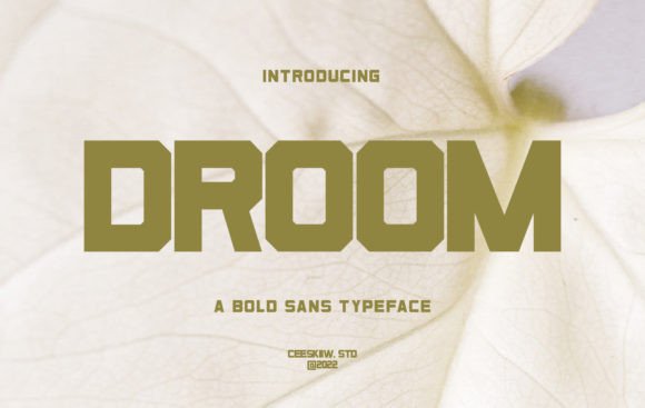 Droom: A Bold Modern Display Font for High-Impact Marketing