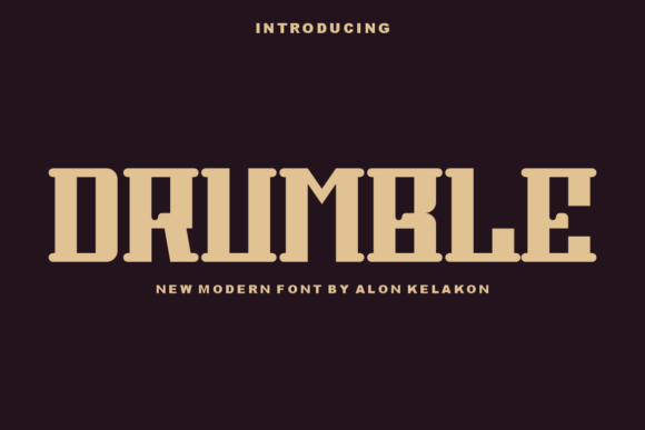 Drumble Display Font for Bold Brand Identity