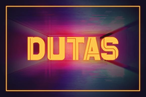Dutas Font: A Friendly All-Caps Display Typeface for Small Business Branding