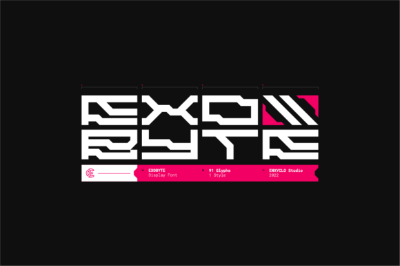 Exobyte: A Futuristic Display Font for Editorial Design