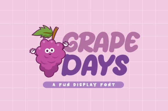Grape Days Display Font for Playful Handmade Designs