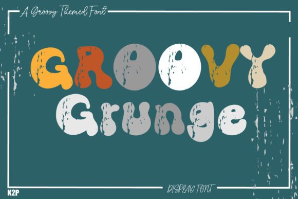 Groovy Grunge Font for Handmade Branding & Printables