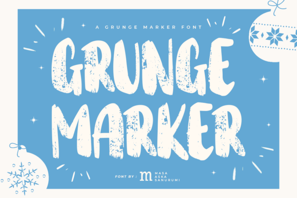 Grunge Marker: A Playful Display Font for Creative Projects