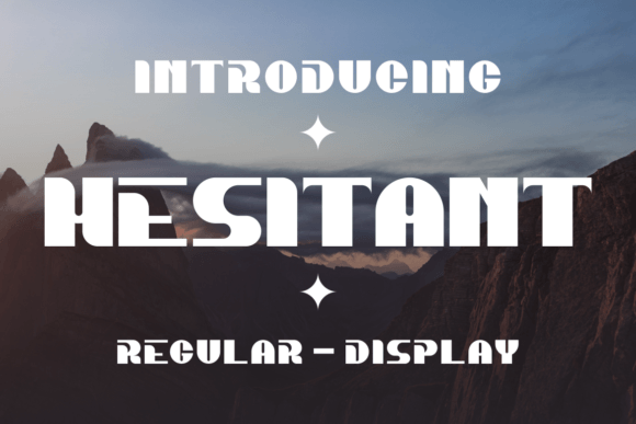 Hesitant Font: A Whimsical Display Font for Small Business Branding
