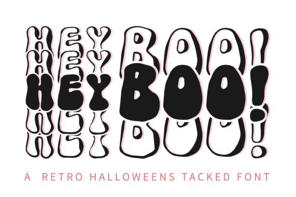 Hey Boo: A Spooky and Fun Retro Halloween Display Font