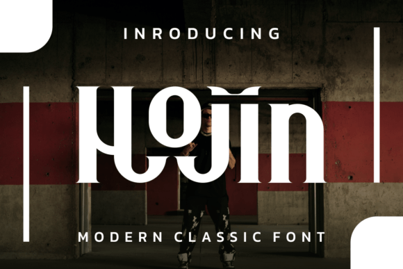 Hojin Display Font for Modern Brand Identity Projects