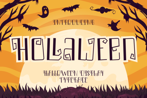 Hollaween Display Font for Spooktacular Handmade Designs