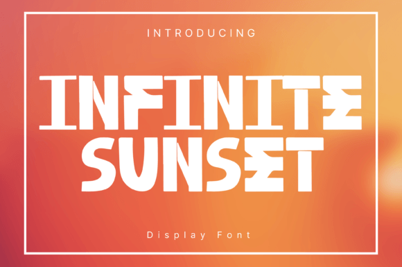Infinite Sunset Font for Handmade Creatives