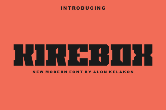 Kirebox: A Bold and Cool Display Font for Small Business Branding