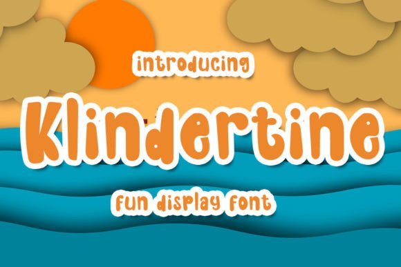 Klindertine: A Sweet and Friendly Display Font for Editorial Warmth