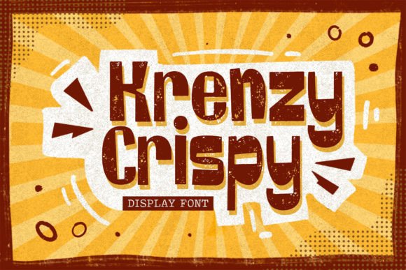 Krenzy Crispy: A Playful Display Font for Digital Branding