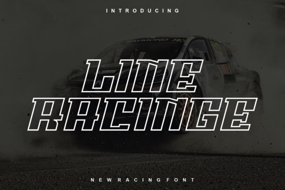 Line Racinge Display Font for Modern Brand Identity
