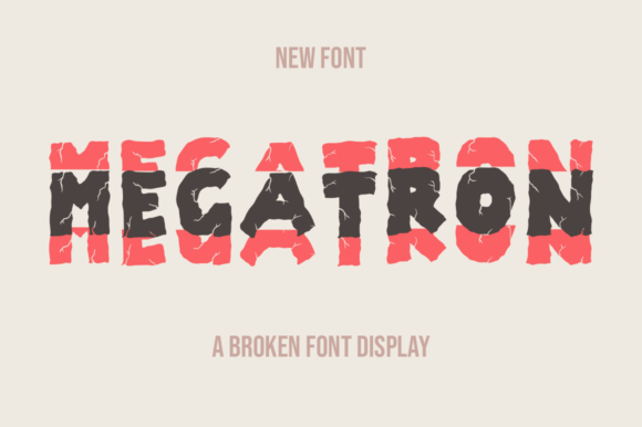 Megatron Display Font for Handmade Creators