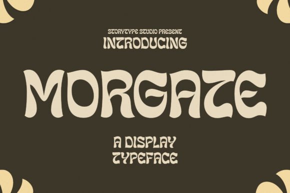 Morgate: A Modern Whimsical Display Font for Editorial Elegance