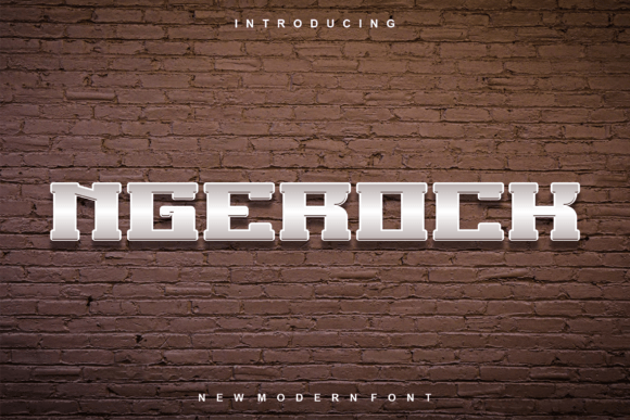 Ngerock Display Font for Bold Creative Campaigns