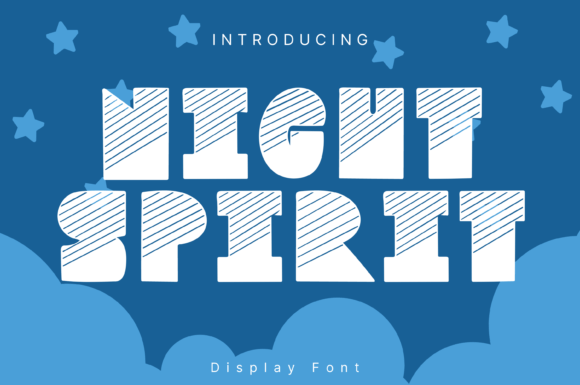Night Spirit Display Font for Bold, Playful Creative Projects