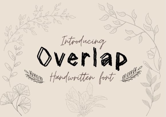 Overlap Font: A Hand-Carved Display Typeface for Memorable Branding