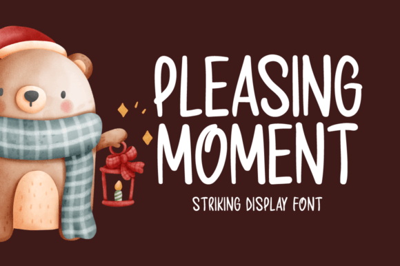 Pleasing Moment Display Font for Scroll-Stopping Visuals
