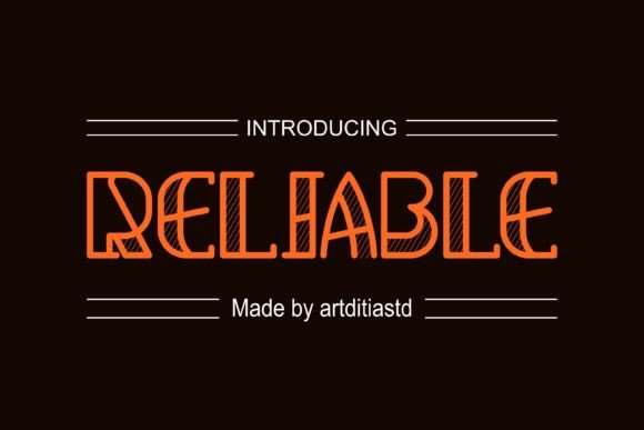 Reliable Font: A Modern All-Caps Display Typeface for Clear, Friendly Campaigns