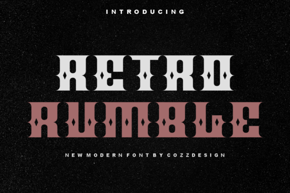 Retro Rumble Display Font for Small Business Branding