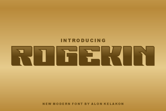 Rogekin: A Bold Futuristic Display Font for Digital Designers