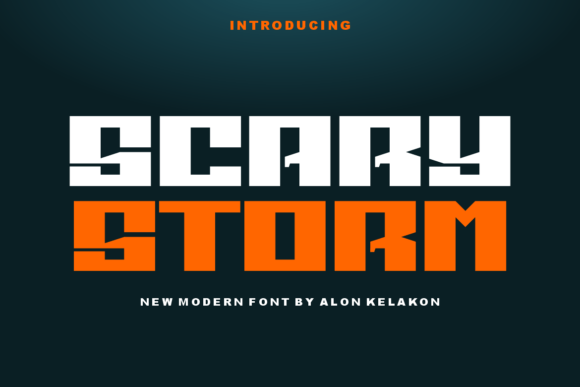 Scary Storm Font for Handmade Branding & Display Projects