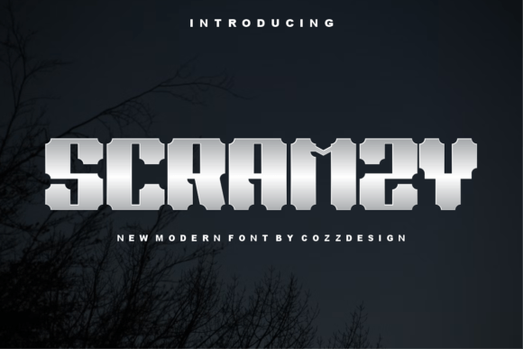 Scramzy: A Futuristic Display Font for Editorial Design