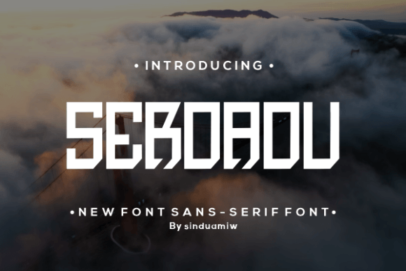 Serdadu: A Futuristic Display Font for Editorial Impact