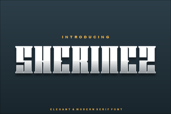 Sherinez Display Font for Modern Campaign Design