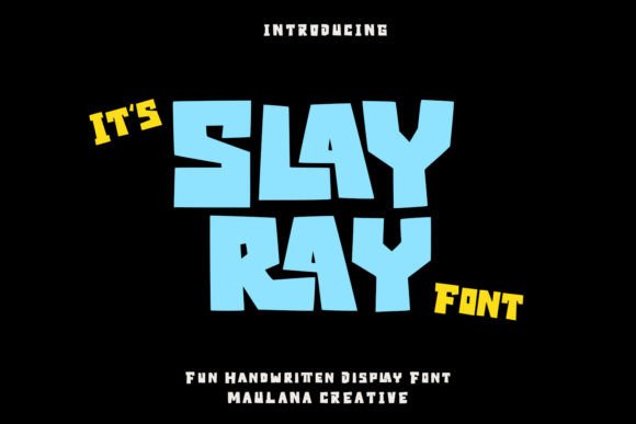 Slayray: A Joyful Display Font for Editorial Design
