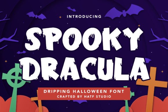 Spooky Dracula Font for Halloween & Horror Designs