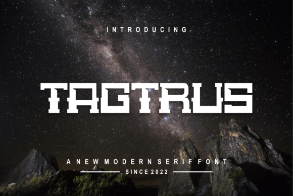 Tagtrus Display Font for Modern Handmade Brands