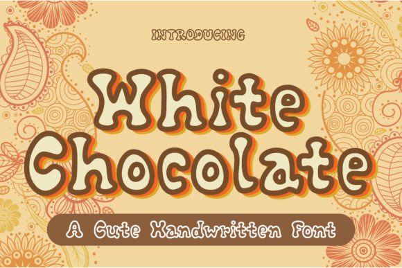 White Chocolate Font for Handwritten Brand Charm