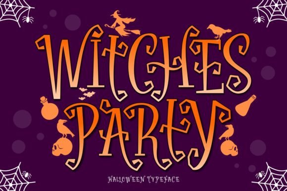 Witches Party: A Spooktacular Display Font for Bold Designs